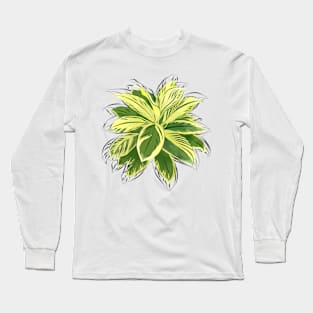 Botanical Bliss: Leafy T-Shirt Art Long Sleeve T-Shirt